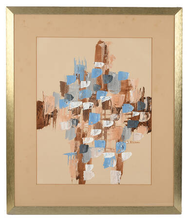 Framed Signed G. Allison Fragmented Harmony Artwork