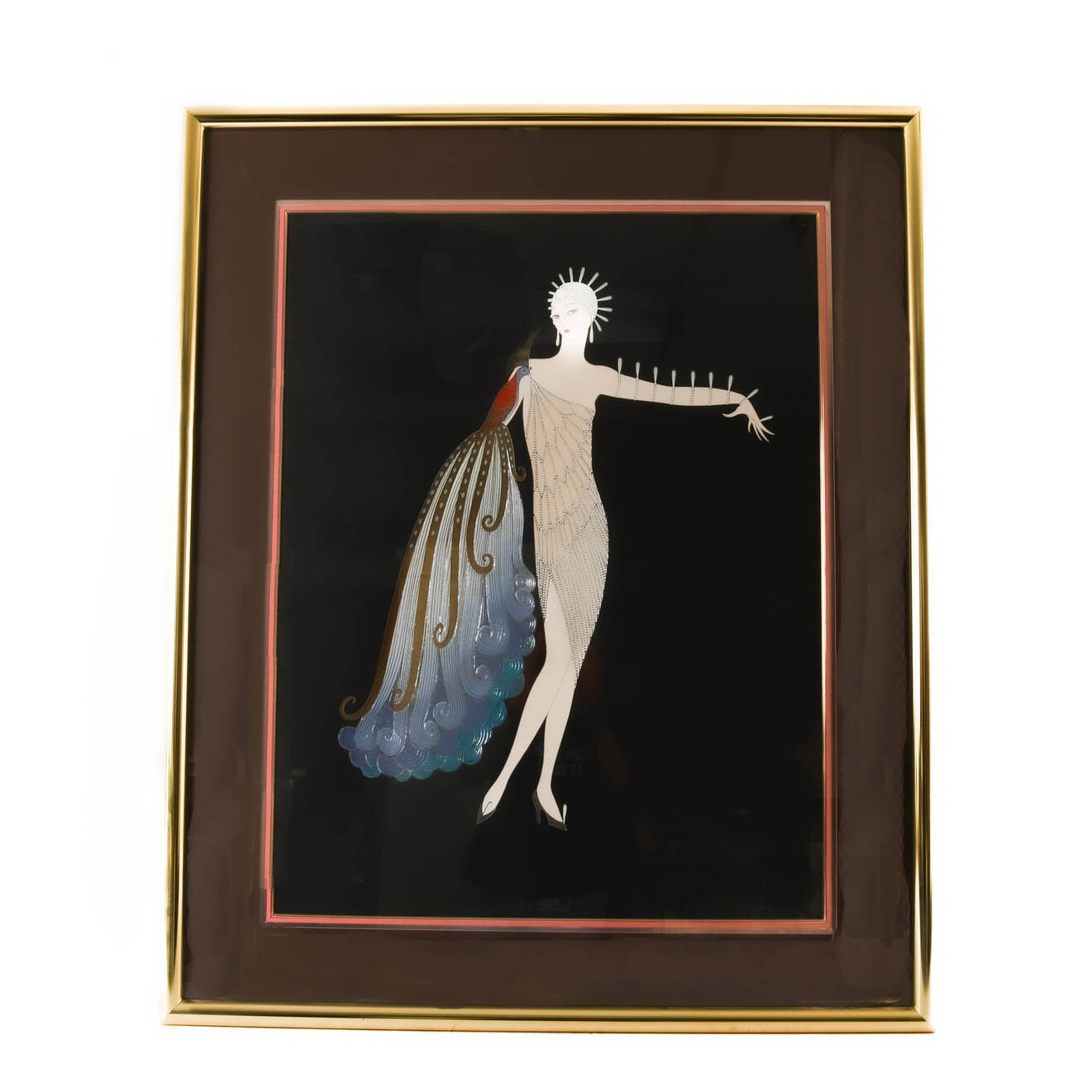 Framed Signed Erté "Diva" Limited-Edition 259/300 Serigraph