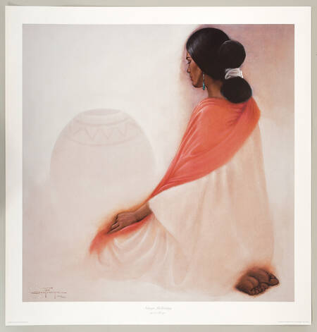 Signed Ozz Franca Limited-Edition 1502/4000 "Navajo Meditating" Print