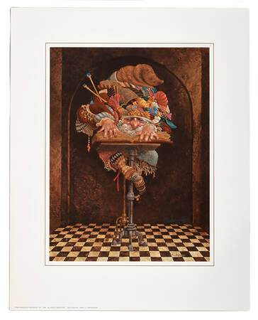Signed James Christensen Limited-Edition 1892/3250 "The Scholar" Print