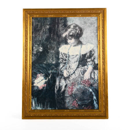 Framed "Little Girl with a Hat" Print