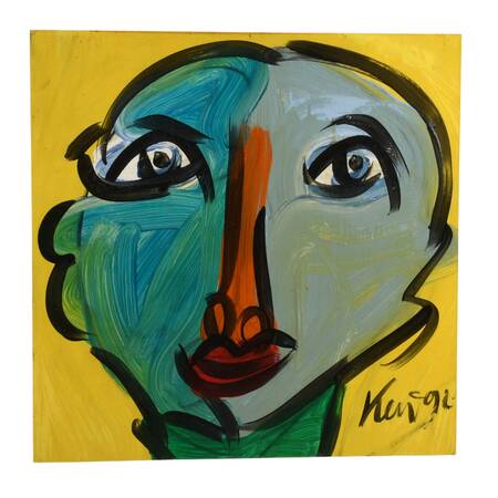 Signed Peter Keil "Radiant Reflection" Mix Media on Masonite