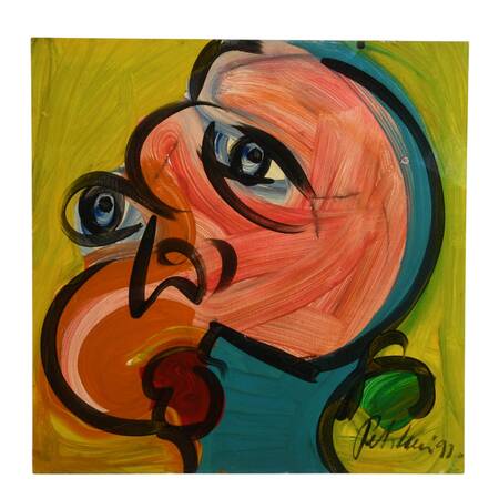 Signed Peter Keil "Color Twist" Mix on Masonite