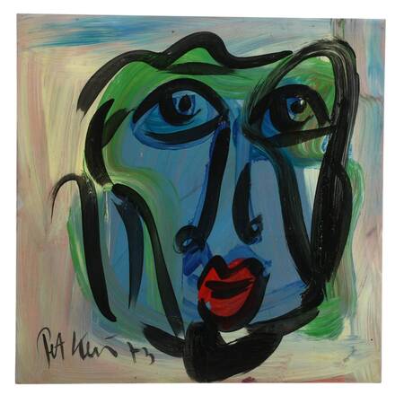 Signed Peter Keil "Silent Depths" Mix Media on Masonite