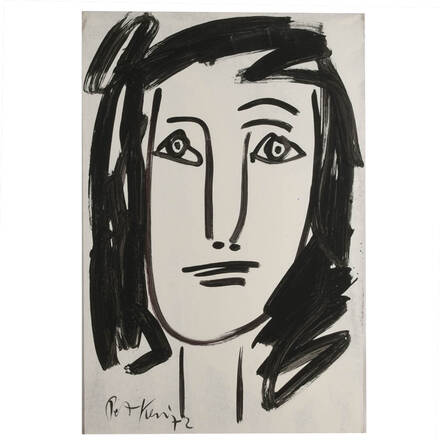 Signed Peter Keil "Untitled" Mixed Media on Masonite