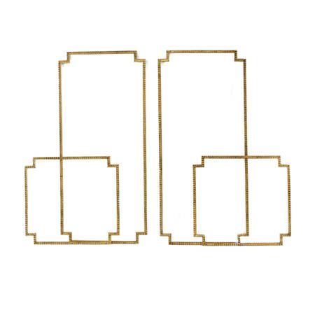 Four-Piece Brass Architectural Accent Set