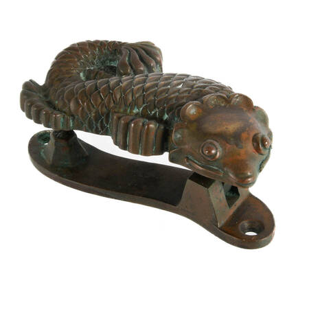 Vincenza Designs Bronze Pollino Koi Door Knocker