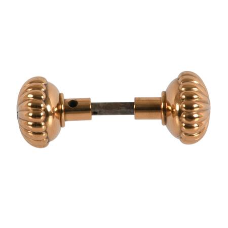 Polished Brass Fluted Entry Doorknob