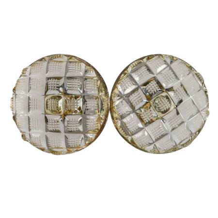 Pair of Cut Crystal Doorknobs
