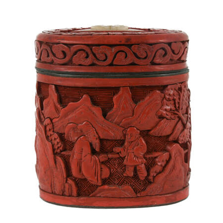 Cinnabar Tea Caddy