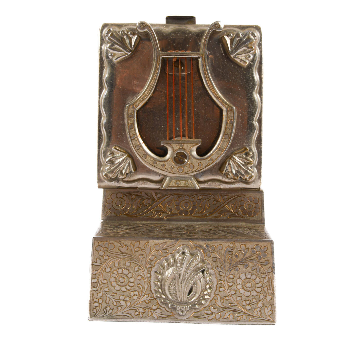 Thrones Figural Music Note Design Cigarette Music Box