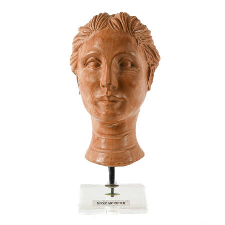 Mirko Moroder Clay Bust on Lucite Base