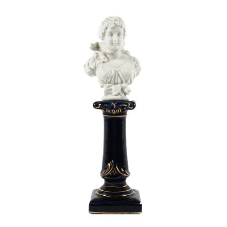 Antique French Bisque Porcelain Figural Bust