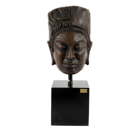 Marilyn Newman Bodhisattva Bust on Pedestal