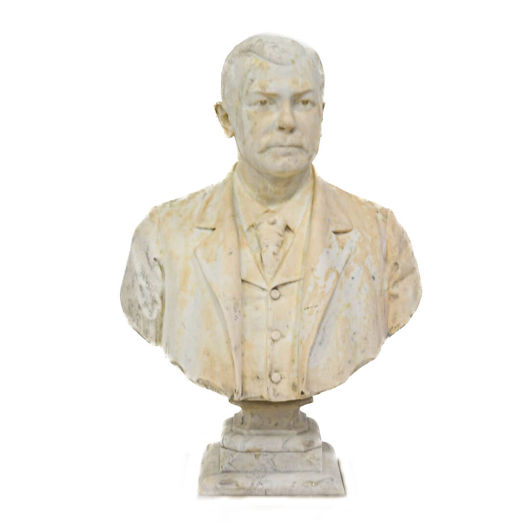 Life-Sized Marble Bust of Lucio Fontana