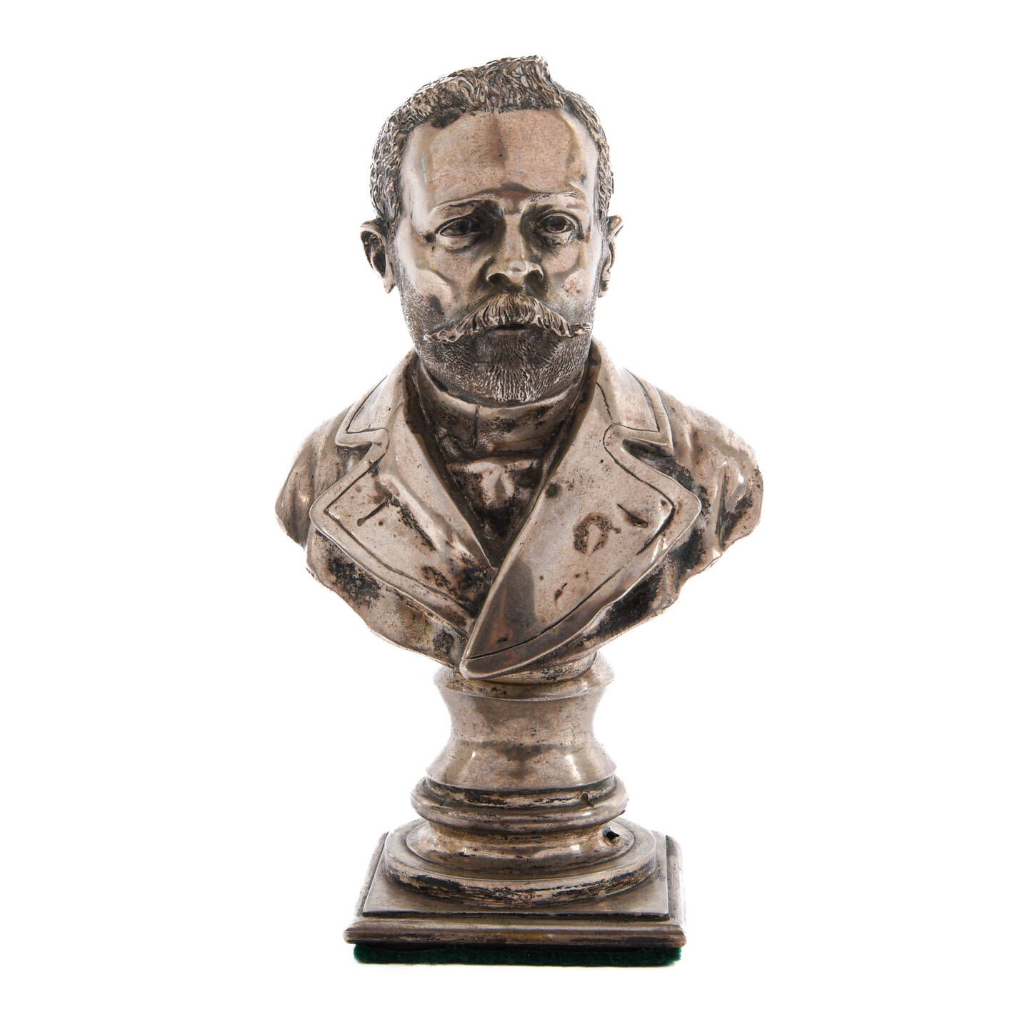 Miniature Gilt Bust of a Gentleman