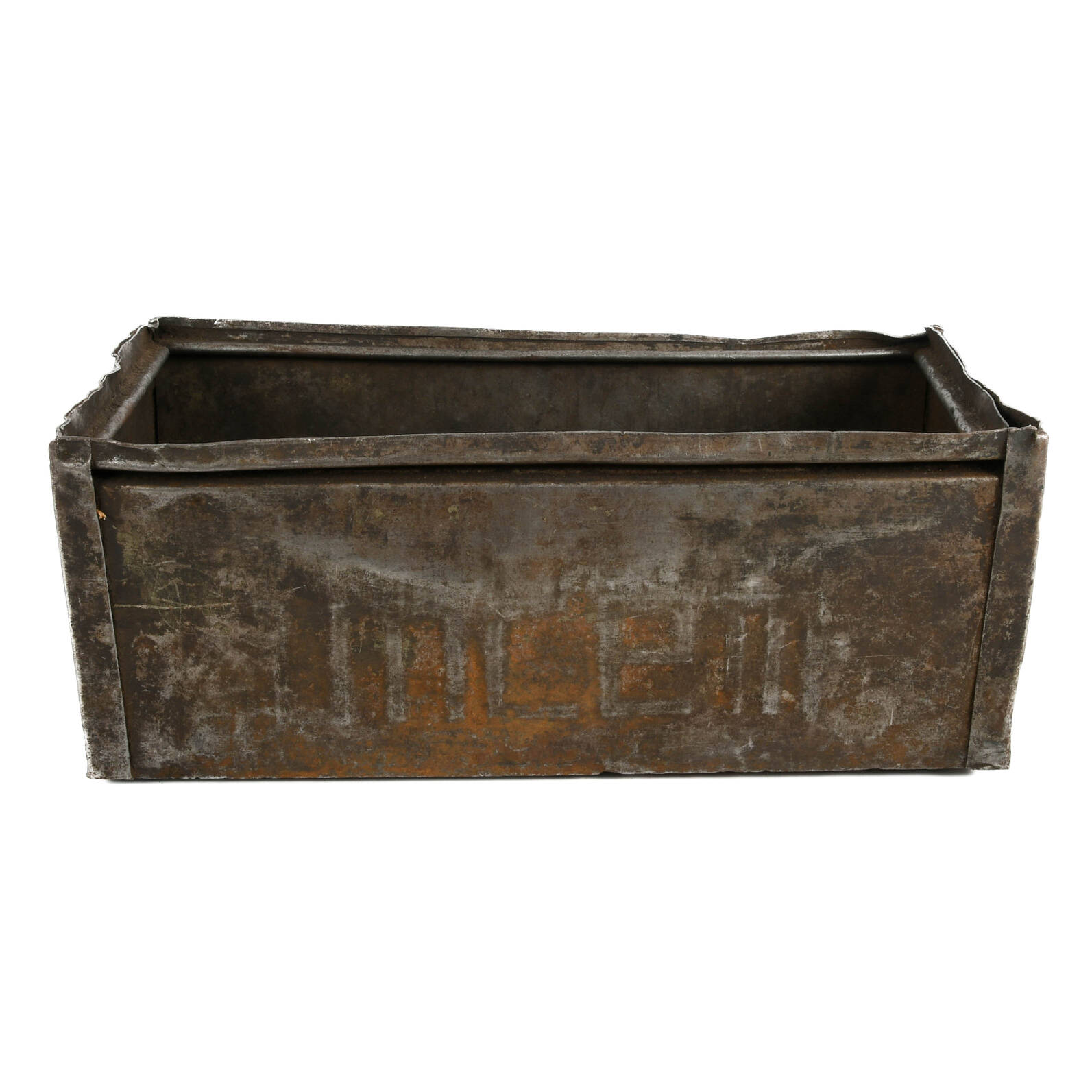 Antique 1880s Metal Tin Storage Box