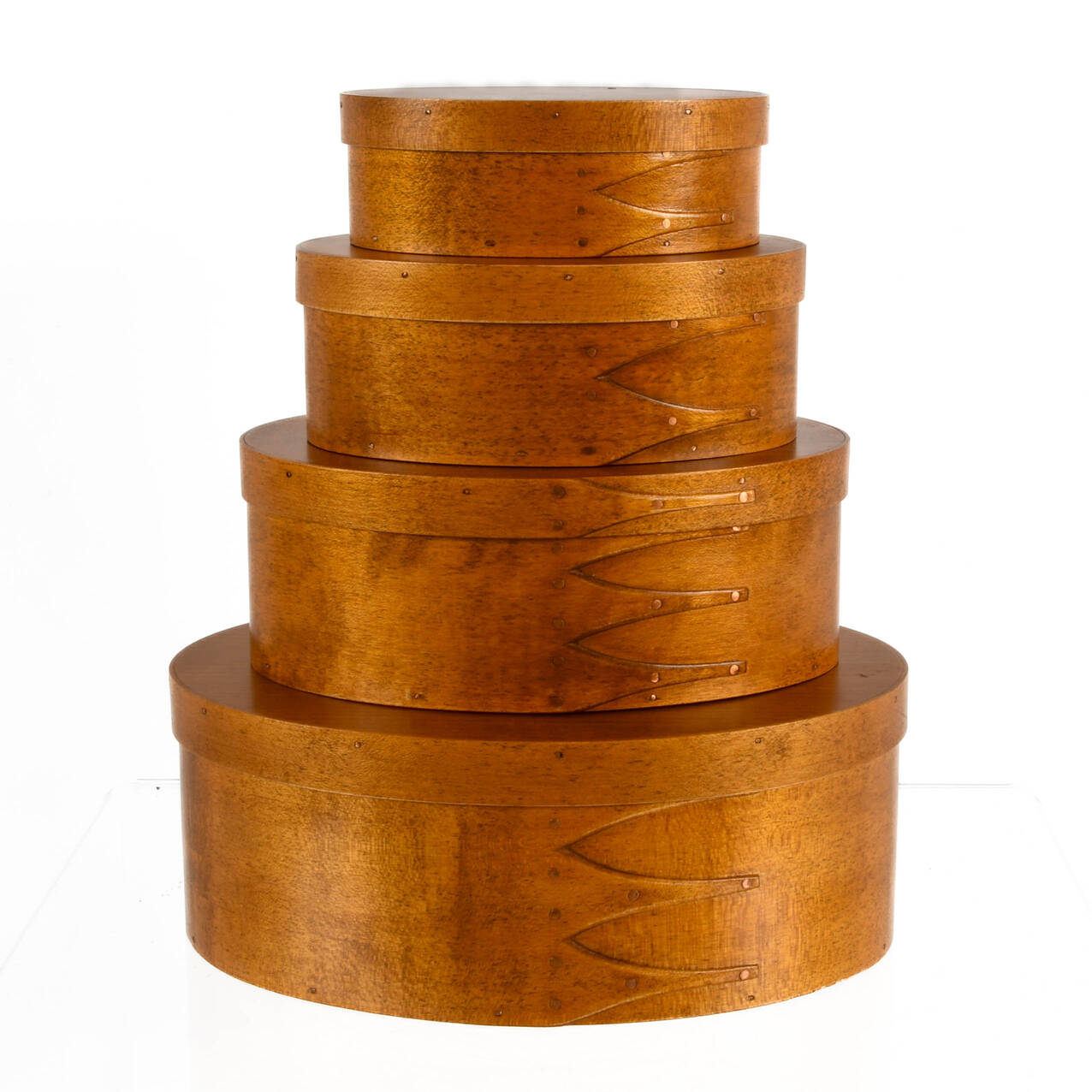 Set of Four Nesting Shaker Reproduction Boxes