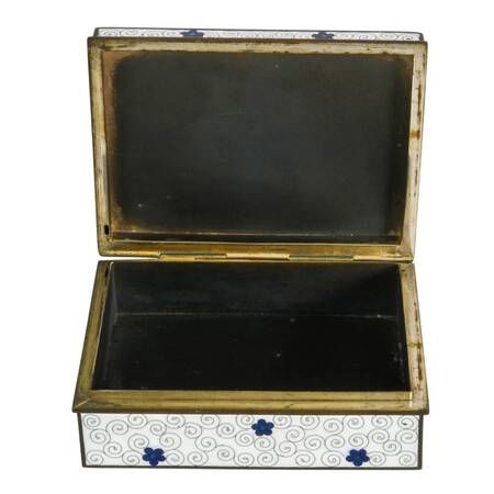 Japanese Polychrome Floral Cloisonné Box
