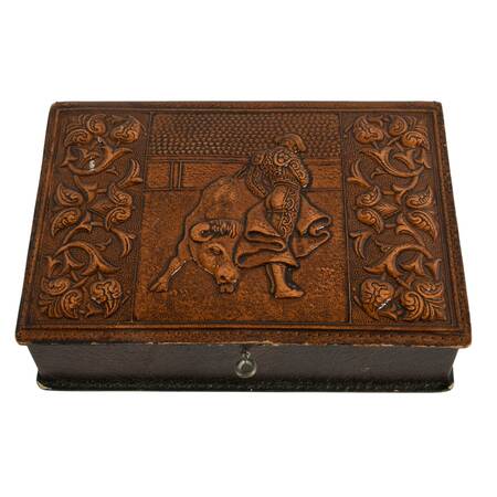 Spanish Leather Jewelry Box