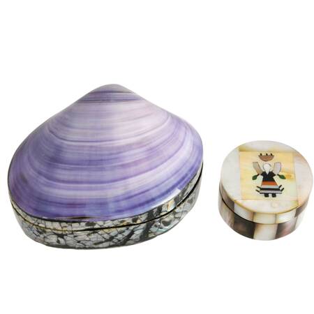 A Pair of Shell Boxes from Different Shores