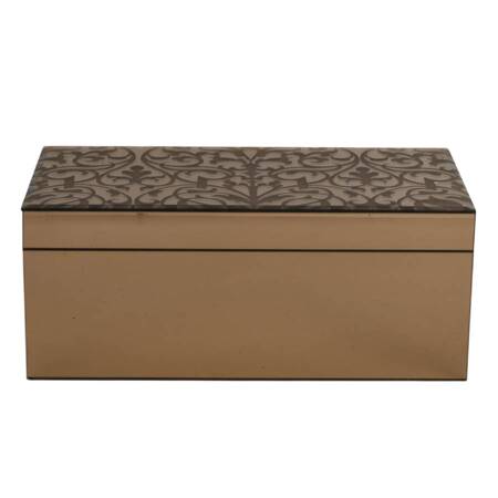 Tahari Home Etched Mirror Jewelry Box