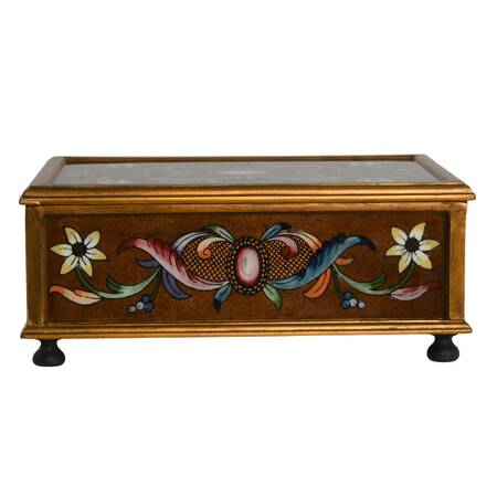 Hand-Painted Filigree Wood Jewelry Organizer by Art by Hand