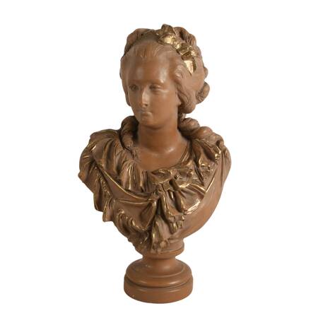 Ceramic Bust of Marie-Antoinette After Albert Ernest Carrier-Belleuse
