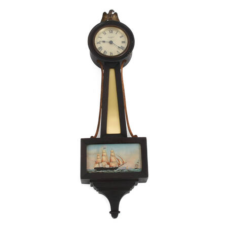 Seth Thomas 8-Day Reverse Painted Banjo Wall Clock