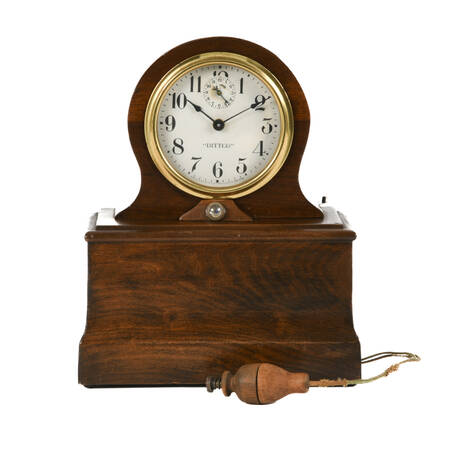 Antique "Dittco" Wooden Cased Electric Alarm Clock