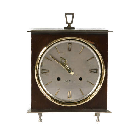 Mid-Century Modern Seth Thomas Mantel Clock with Franz Hermie Movement