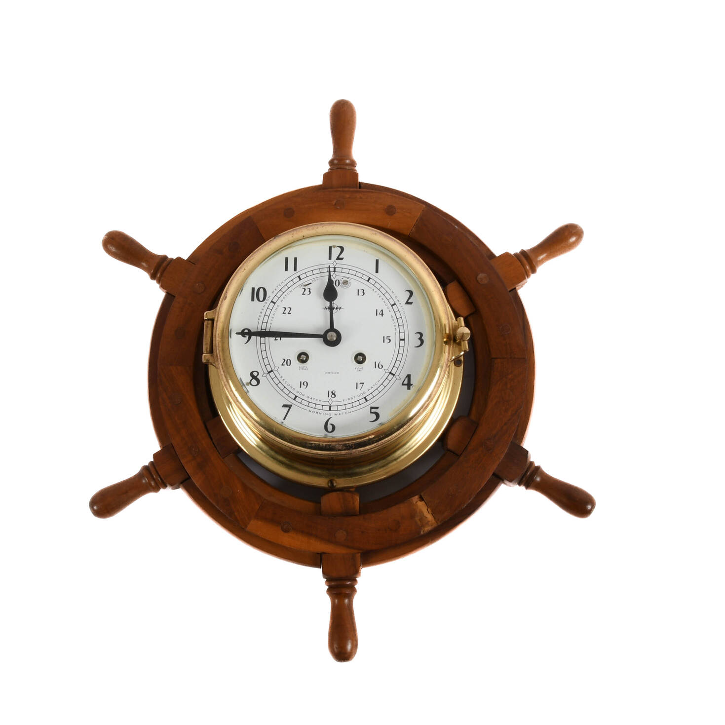 Swift Ship's Wheel 8 Day German Maritime Clock