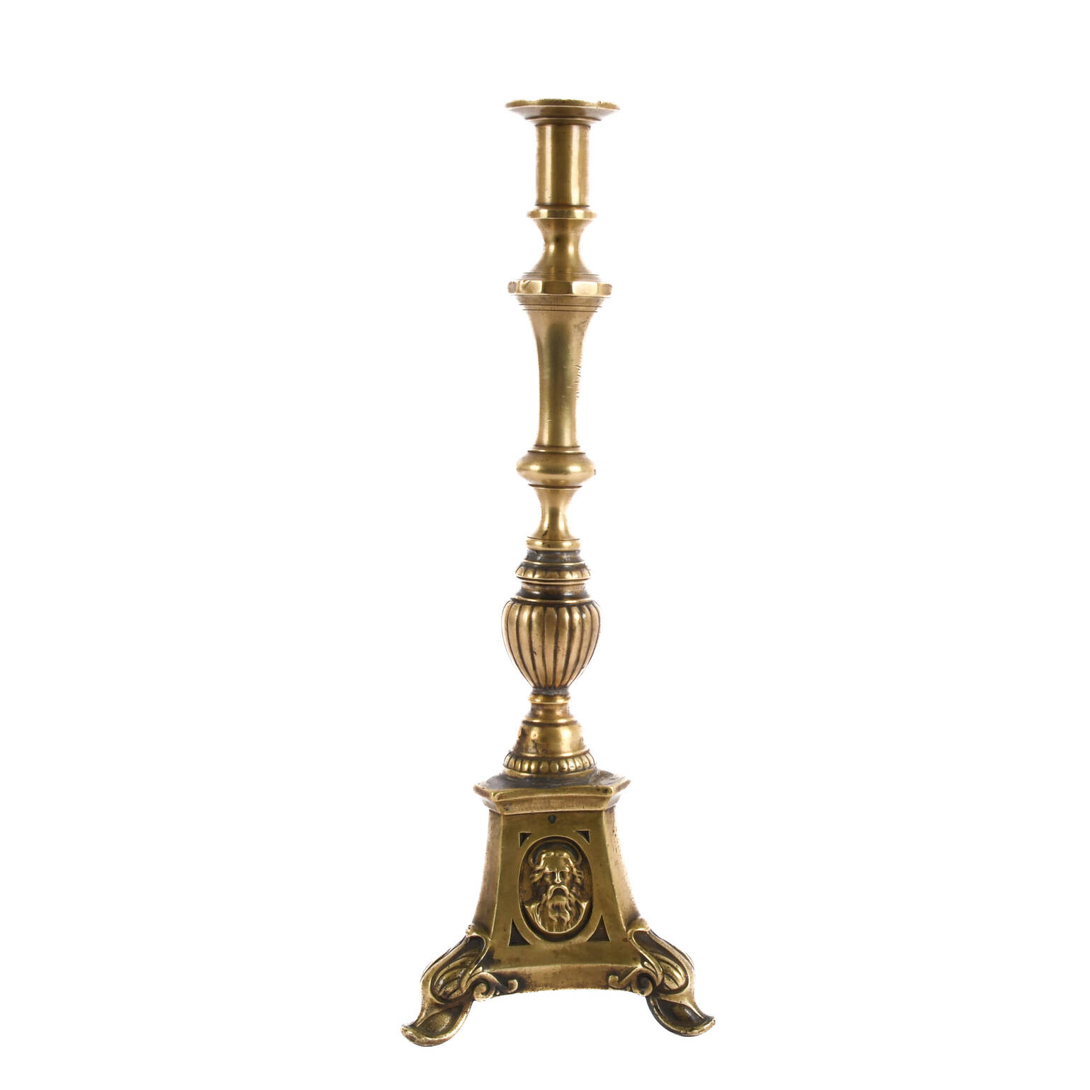 Antique Brass Altar Candlestick
