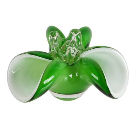 Murano-Style Glass Floral Candlestick