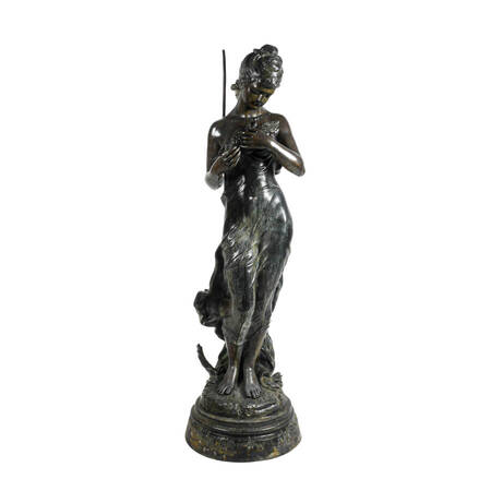 Bronze Goddess Diana Statue