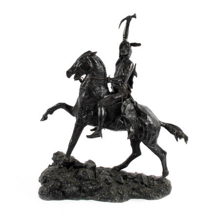 Bronze "The Scalp" Sculpture After Frederick Remington