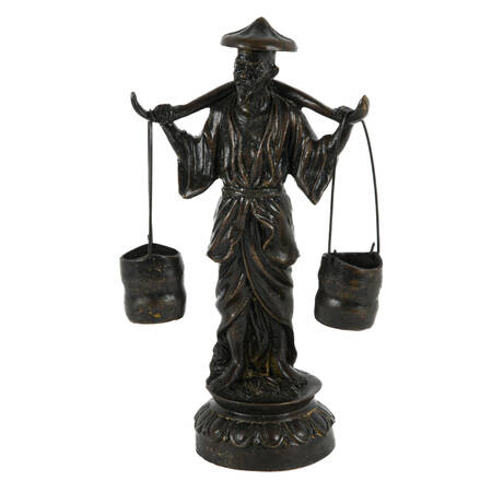 Bronze Asian Water Bearer Sculpture