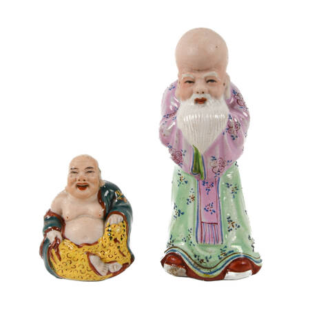 Group of Asian Pottery Spiritual Figurines
