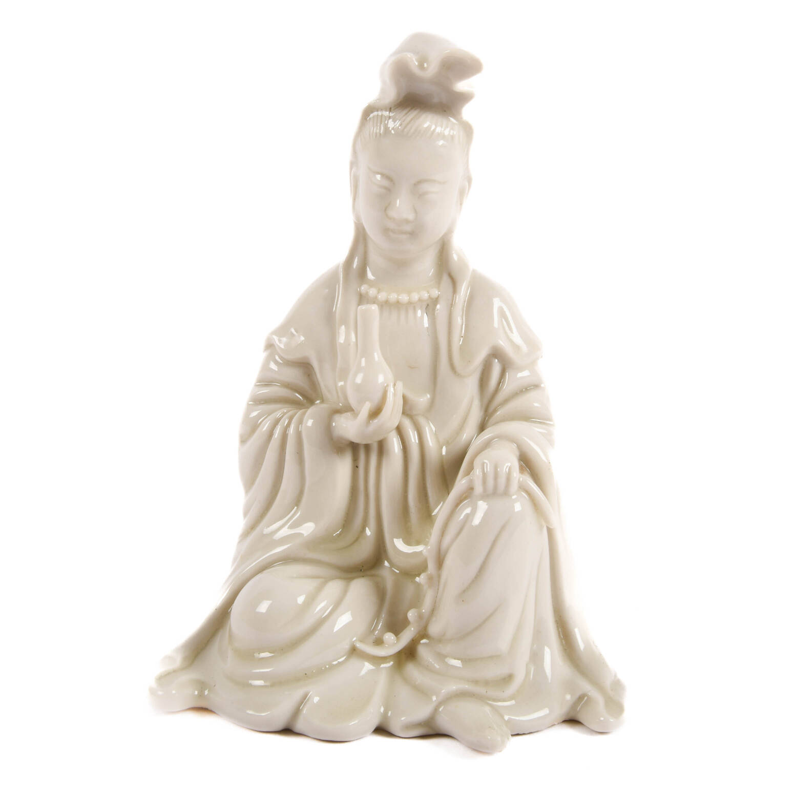 Blanc De Chine Seated Guan Yin Statue