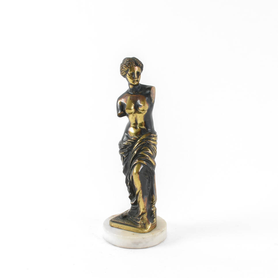 Metal Venus de Milo Statuette