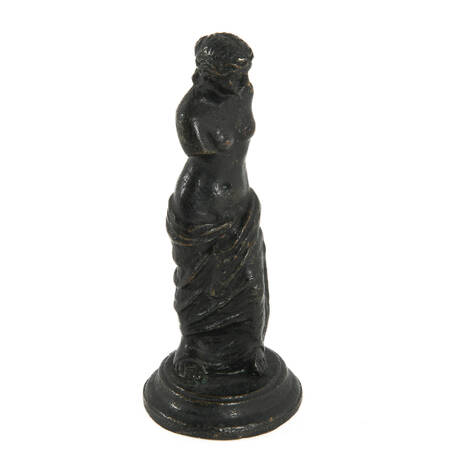 Miniature Metal Venus de Milo Sculpture