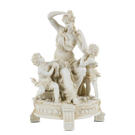 Sèvres-Style Bisque Allegorical Figural Group