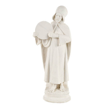 Molded Resin A Standing Figure After Guglielmo Pugi