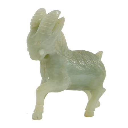 Antique Small Jadeite Goat Figurine