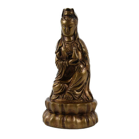 Gilt Bronze Seated Kwan-Yin Statue