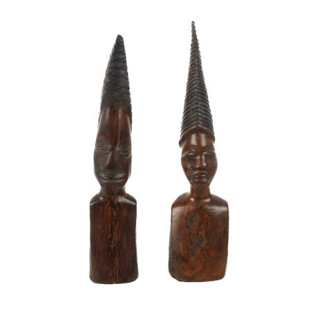 Pair of New Guinea Carved Wood Statues