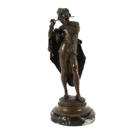 Bronze Sculpture of Auguste Moreau's Troubadour