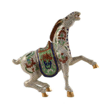 Chinese Cloisonné Tang Horse Statue