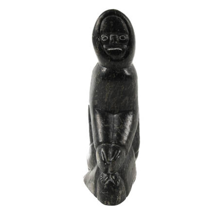 Carved Stone Inuit Eskimo Statue