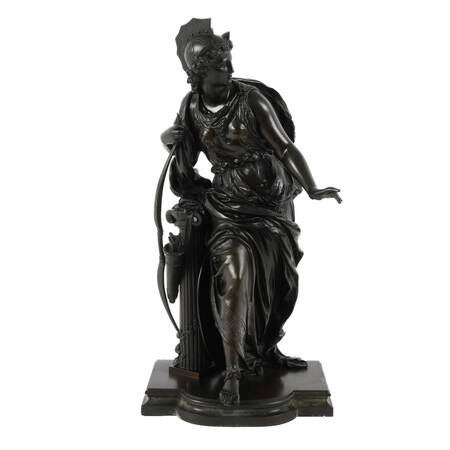 Antique Bronze Sculpture of "Artemis" After Auguste Moreau